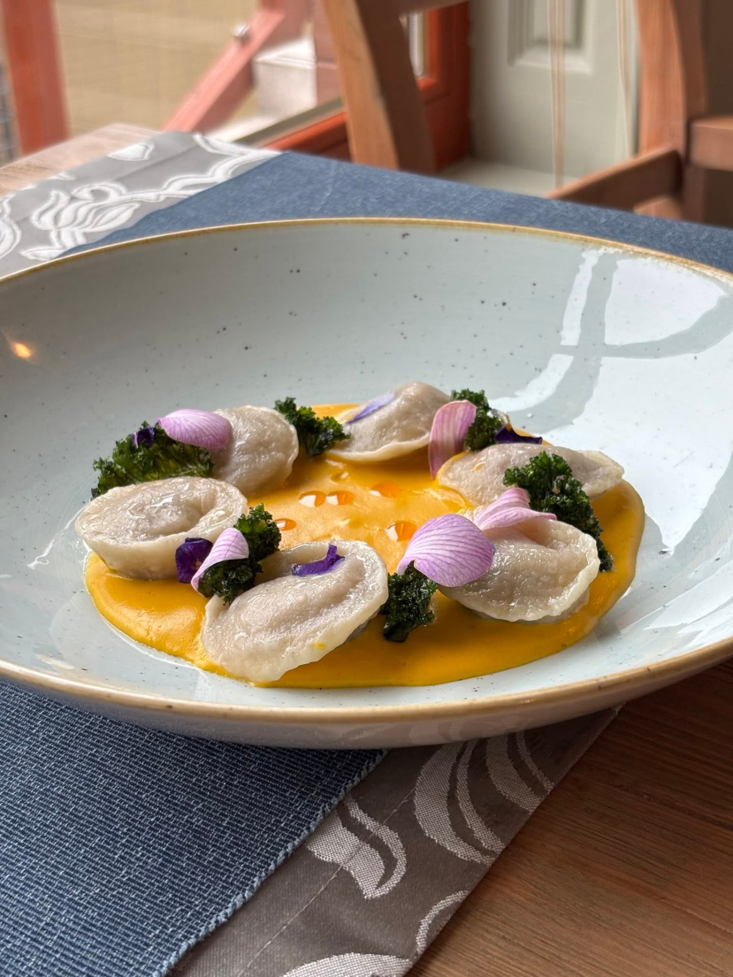 Dumplings with pumpkin sauce – Pergola Restaurant Kołobrzeg
